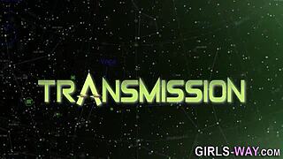 lesbian babe in heels starts tribbing and fingering her cute partner