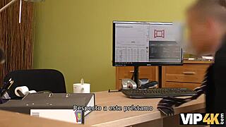 Dulce Nena Blowjob to Loan Agent