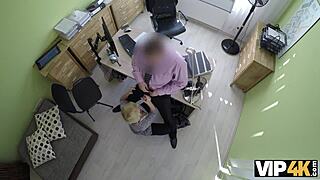 Dulce Nena Blowjob to Loan Agent