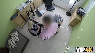 Dulce Nena Blowjob to Loan Agent