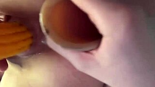 Anal Fucking Close Up Double Penetrating With Huge Dildo