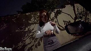 Hey, Look! Latina Teen Prostitute Seduces with Tight Pussy in Public Outdoor Action!