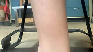 Big Hankeys uses huge dildo on bouncy sex chair for anal pleasure!