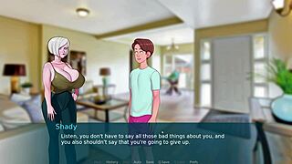 Sexnote parody features mother in law and big tits in anime style