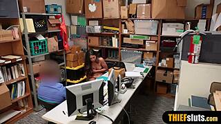 petite timid teen 18+ thief caught and punished with hard banging