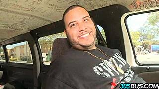 Blonde teen explores porn in a car, offering blowjobs for cash.