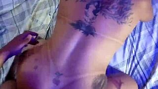 Two BBCs Fuck Latina Mature Ass and Vagina