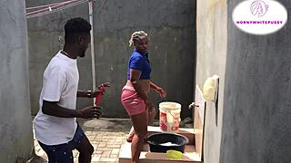 African Maid Chases Huge Cock in Uncensored Doggy Action. See Full Screaming Scene on Xvideos Red!