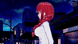 Makima Bounces Her Boobs While Chained in Bondage with Friend