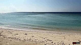 Pissed on a Girl on a Public Beach She Was Shocked