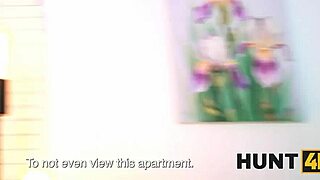 omg, blonde slut betrayin’ her gf for landlord’s huge cock…