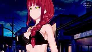 Makima Bounces Her Boobs While Chained in Bondage with Friend