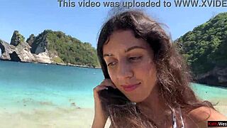 walking with hot cum on my face on a public beach full of people - cumwalk