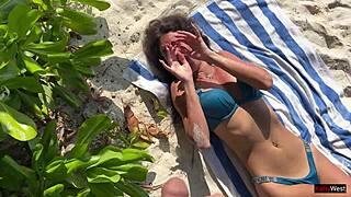 Pissed on a Girl on a Public Beach She Was Shocked