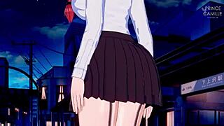 Makima Bounces Her Boobs While Chained in Bondage with Friend