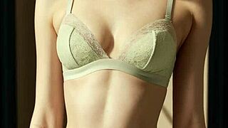 cute girls modeling flowery lingerie and panties