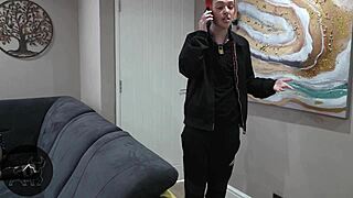 trans cuckold in femdom pegging