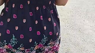 I follow and lift the skirt of that sexy woman on the street.