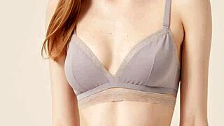 cute girls modeling flowery lingerie and panties