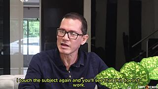 Hey stepson, wanna fuck my wife to keep my secret with trans girlfriend?