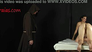 Amazing brunette babe punished on her smooth ass in the garage.