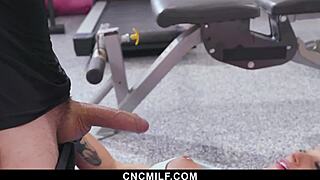 i can’t believe how the freeuse trainer bangs this hot milf during workout - cncmilf