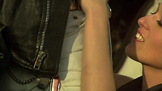 Crazy Intense Fucking with Ponytail Babe at Car Scrapyard, Wild Cunilingus Action