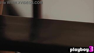 Melissa Jean exposes her natural body naked outdoors.