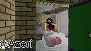 I fucked my friend in a public bathroom with her big ass and monster cock