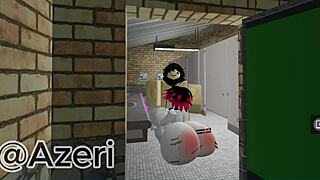 I fucked my friend in a public bathroom with her big ass and monster cock