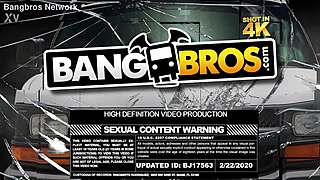 Brunette Tattooed Blowjob Intense Action