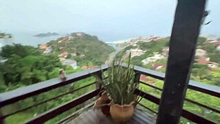 Are you watching us fuck the beautiful young married latina on the balcony? We don't care who sees!