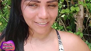 Nicoly mattos suadinha safado comeu no pelo sem camisinha encheu o cuzinho de porra e ela ficou tirando leitinho pra fora