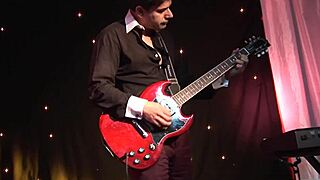 guitarist fucks cute blonde and pisses on her body!