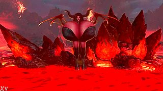 Maggie Flashes Her Huge Tits For Halloween!