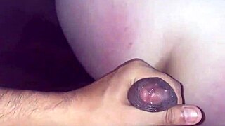 Delicious Squirt Rain from Bent Over Slut in Homemade Scene