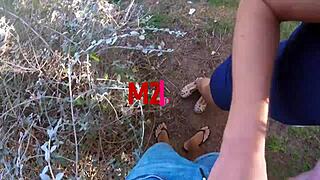 public sex with lots of cum on ass