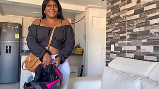 Big Ass Brunette Fucked by Horny Stranger!