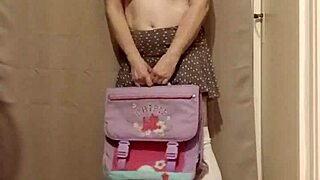 Petite schoolgirl slave flashes natural tits and orgasms with toys in bdsm pov. Sexy amateur whore teases pov.