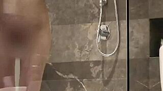 Newyokumaimai Student Strips in Shower Showing Off Ponytail and Sexy Legs
