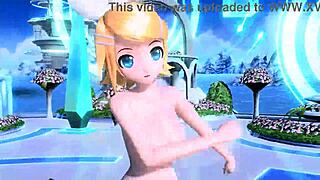 Kagamine rin in love song project diva nude mod