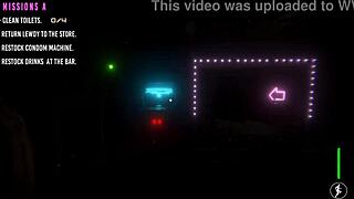 Ankh Bonfie engages in a titty fuck game with her partner, squeezing and sliding around the cock