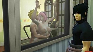 i can't believe naruto bangs sakura anal while sasuke watches in rage