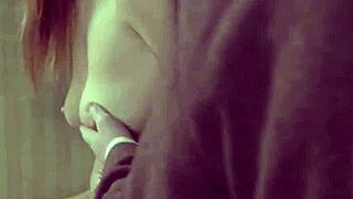 blonde european girl in mushroom picker costume roleplays with smuggler