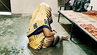 Indian Maid Gets Rough Doggy Fuck!