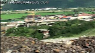 Young blonde cutie fucked hard in public by two guys