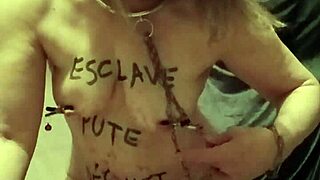 Esclave F Autoseance Cire Bougie Godage in Public Dildo POV
