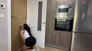 I Clean the Kitchen and Find a Cock in Glory Hole