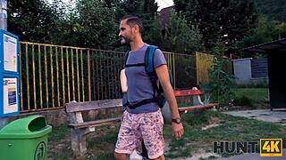 hunt4k dirty girl joins wild outdoor sex act