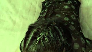 Young 18+ hot girl bent over on bedroom floor. Her tight pussy gets drilled hard!